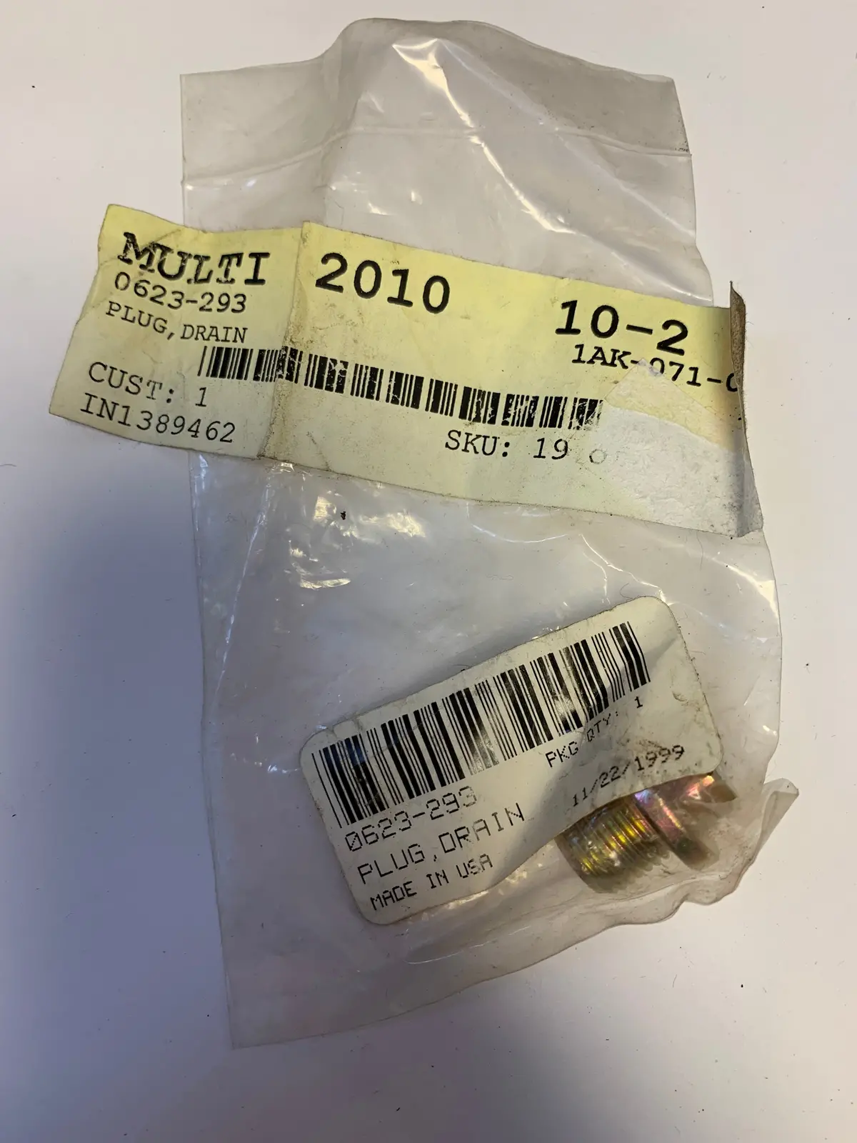 Arctic Cat Drain Plug Bolt 1