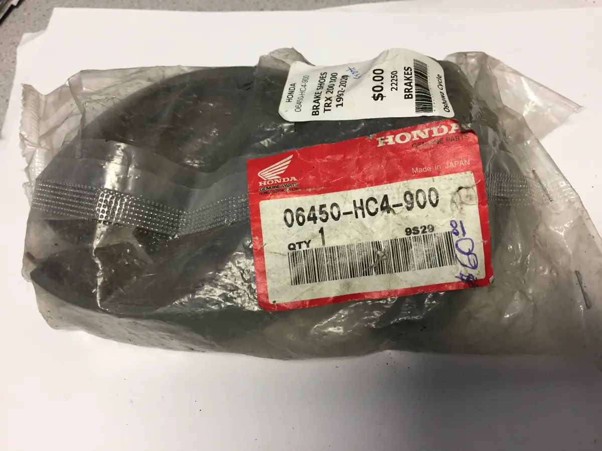 Honda Trx 200 300 Front Brake Shoes 1