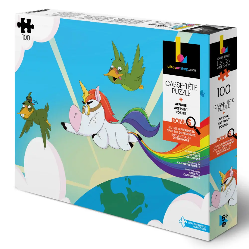 Flying Unicorn 100-Piece Puzzle 1