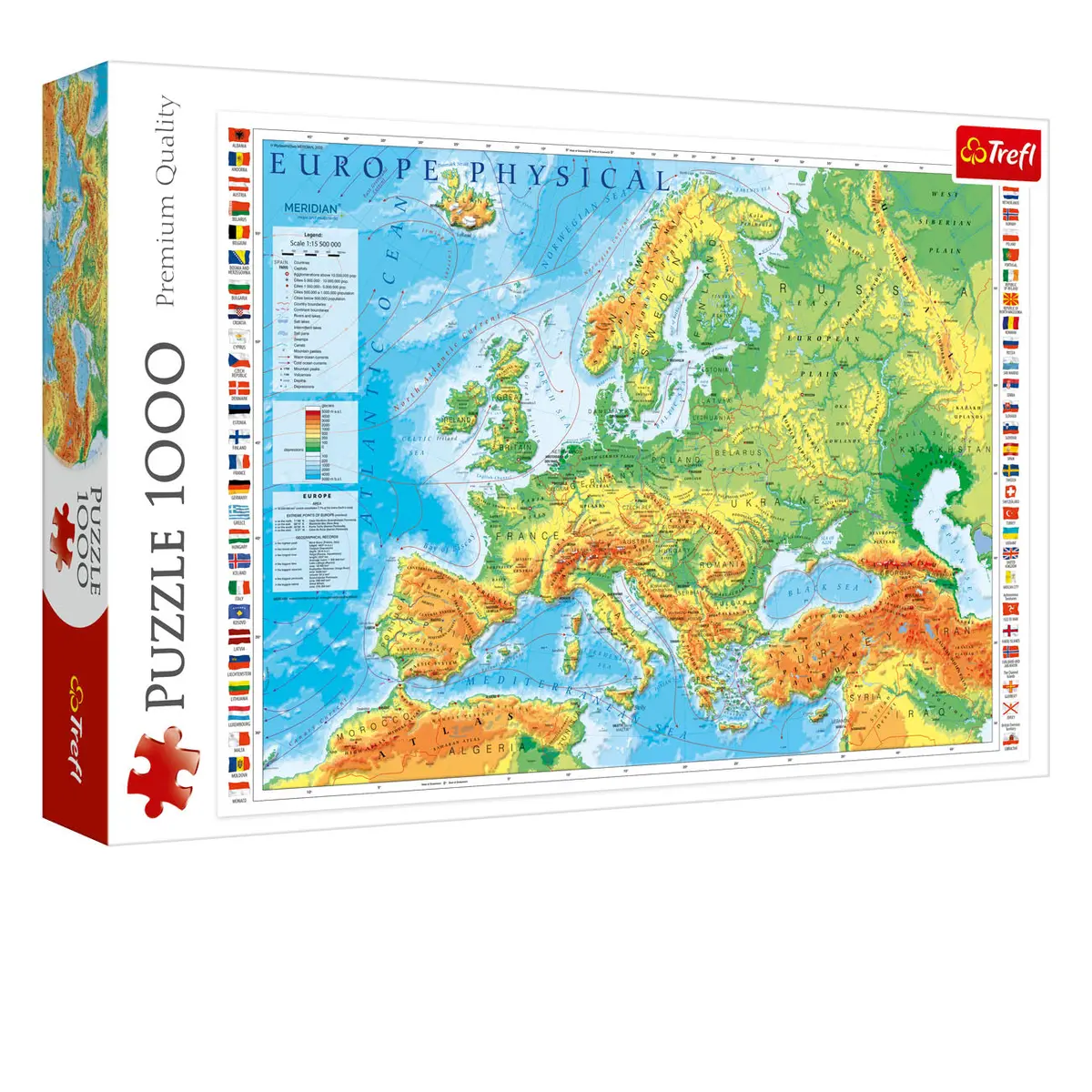 Europe Map 1000-Piece Puzzle 1