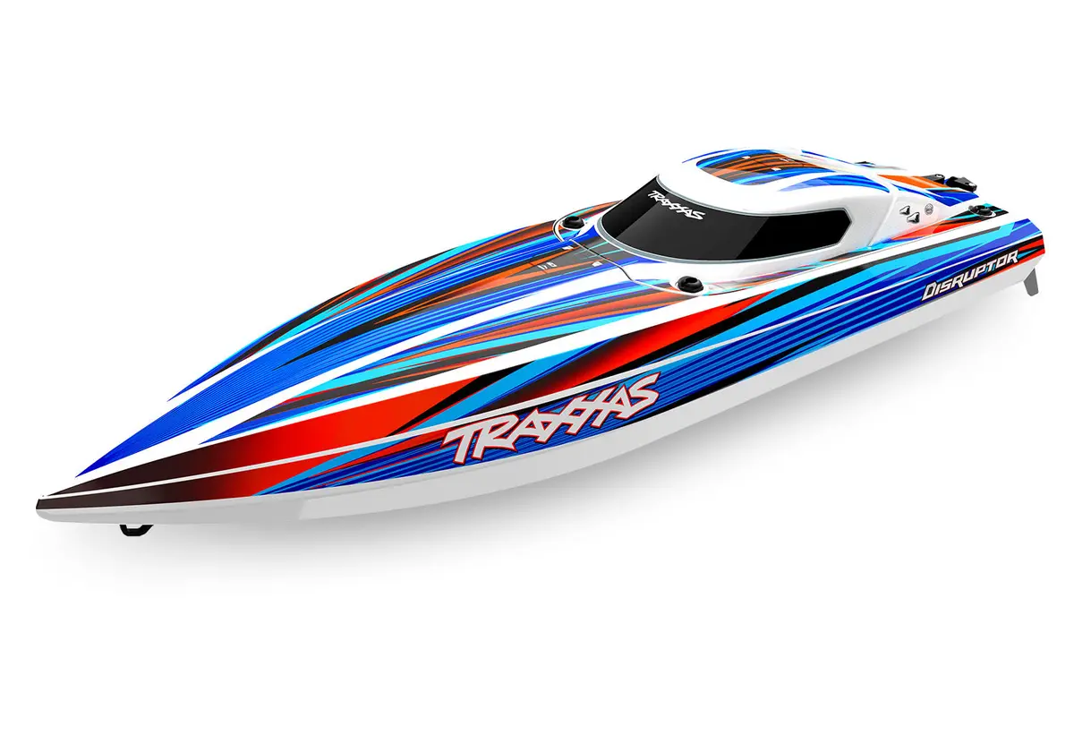 106064-4 Traxxas Disruptor High-Performance Boat, 4S Vxl - Blue 1