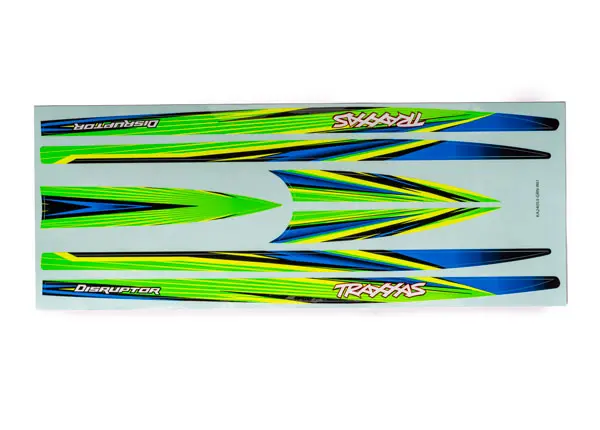 10698-Grn Traxxas Decal Set For Disruptor Hull, Waterproof - Green 1