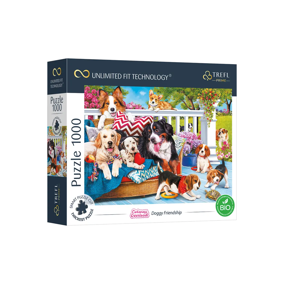 Doggy Friendship 1000-Piece Puzzle Damaged Box 1