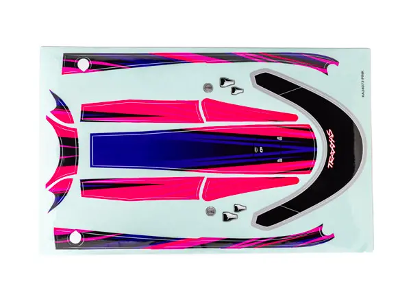 10699-Pink Traxxas Decal Set, For Disruptor Hatch, Waterproof - Pink 1