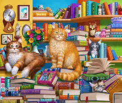 Bookshop Cats (1000Pc) 1