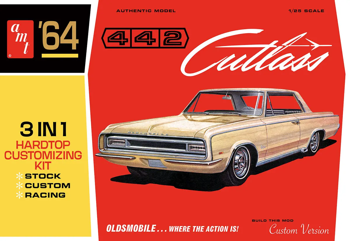 Amt1066 1964 Olds Cutlass 442 Hardtop (1/25) 1