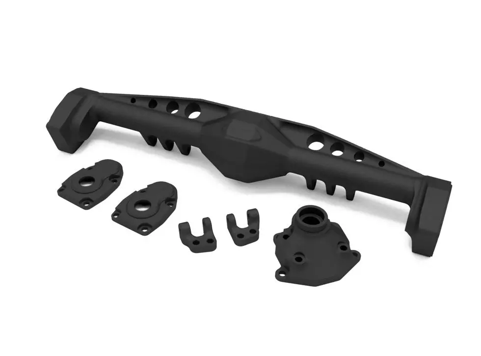 Vps08472 Axial Capra Currie F9 Rear Axle Black Anodized 1