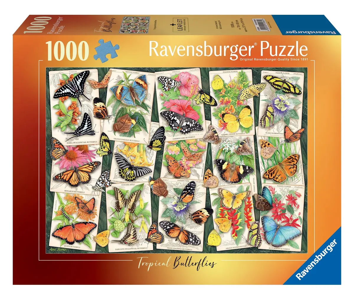 Tropical Butterflies 1000-Piece Puzzle 1