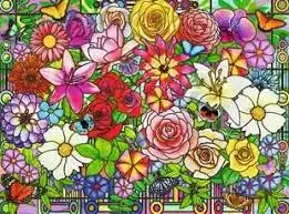 Tiffany Flowers (100Pc) 1