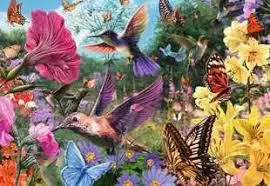 Hummingbirds And Butterflies (200Xlpc) 1