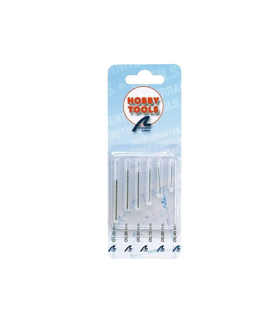 Art27218 High Speed Steel Mini Drill Bits - 6 Pcs Size .4Mm To 1Mm 1