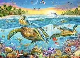 Swim With Sea Turtles (100Xxl) 1