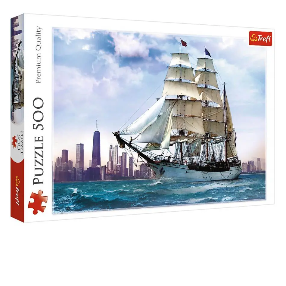 Sailing Towards Chicago 500-Piece Puzzle 1