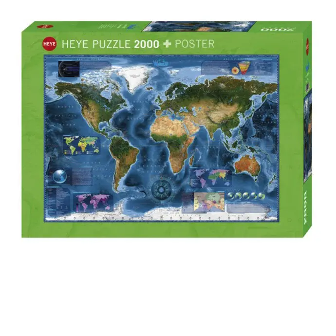 Satellite Map 2000-Piece Puzzle 1