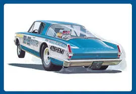 1:25 Super Boss Barracuda Drag Car 1