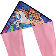 Mermaid Unicorn Zippy Flo-Tail Delta Kite 1