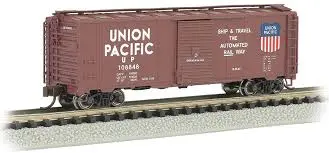 40' Steel Box Car Union Pacific #108848 Automated Railway 1