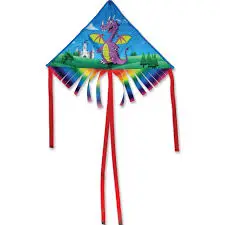Purple Dragon 28" Fringe Delta Kite 1