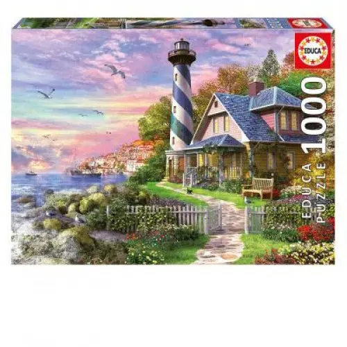 Lighthouse At Rock Bay 1000-Piece Puzzle 1