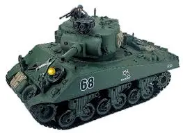1:18 Usa M4a2 R/C Shooting Battle Tank 1