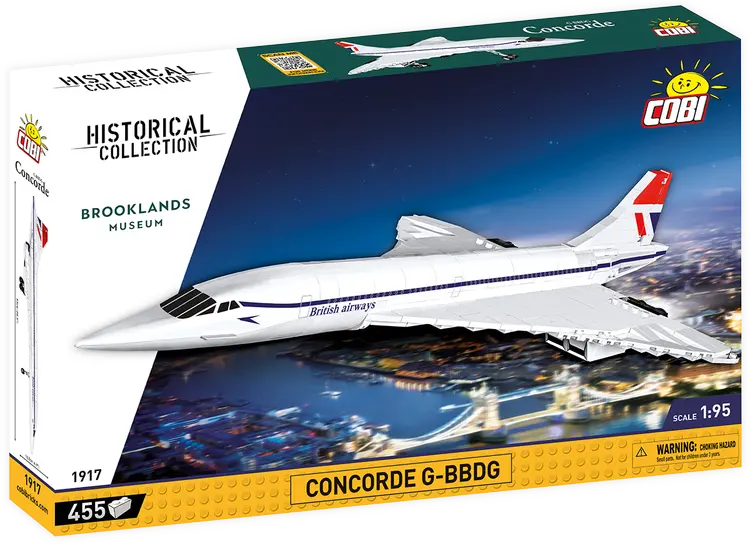 Cobi-1917 Concorde G-Bbdg Passenger Jet 1