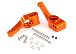 Carriers, Stub Axle(Orange-Anodized)(Rear)(Left & Right)/ 3X32mm Hinge Pins(2)/E-Clips(6)/Hardware 1