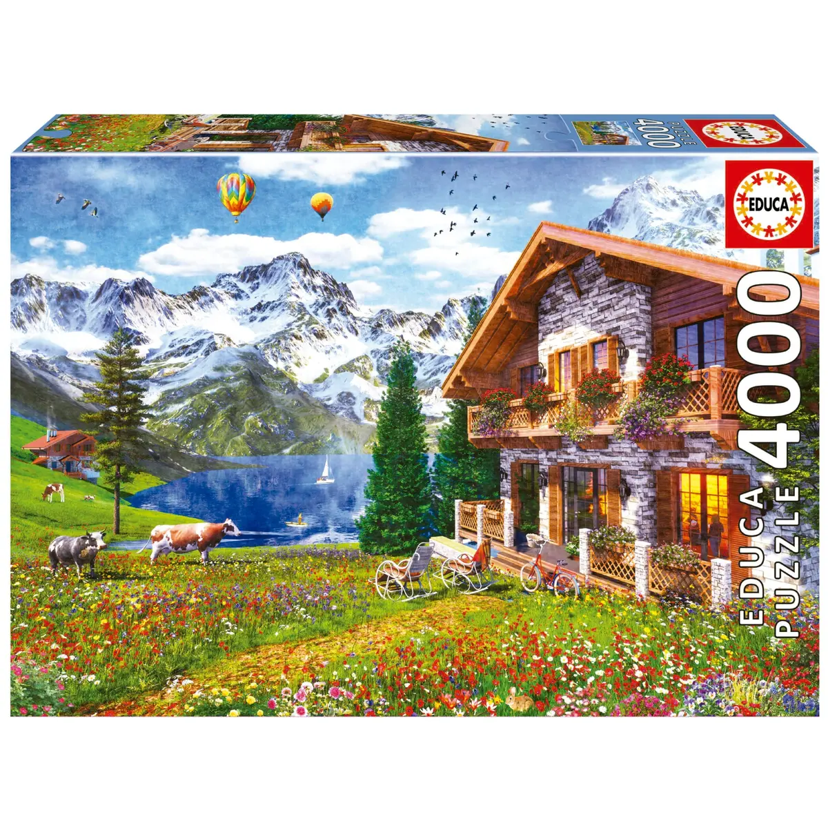 Chalet In The Alps 4000-Piece Puzzle 1