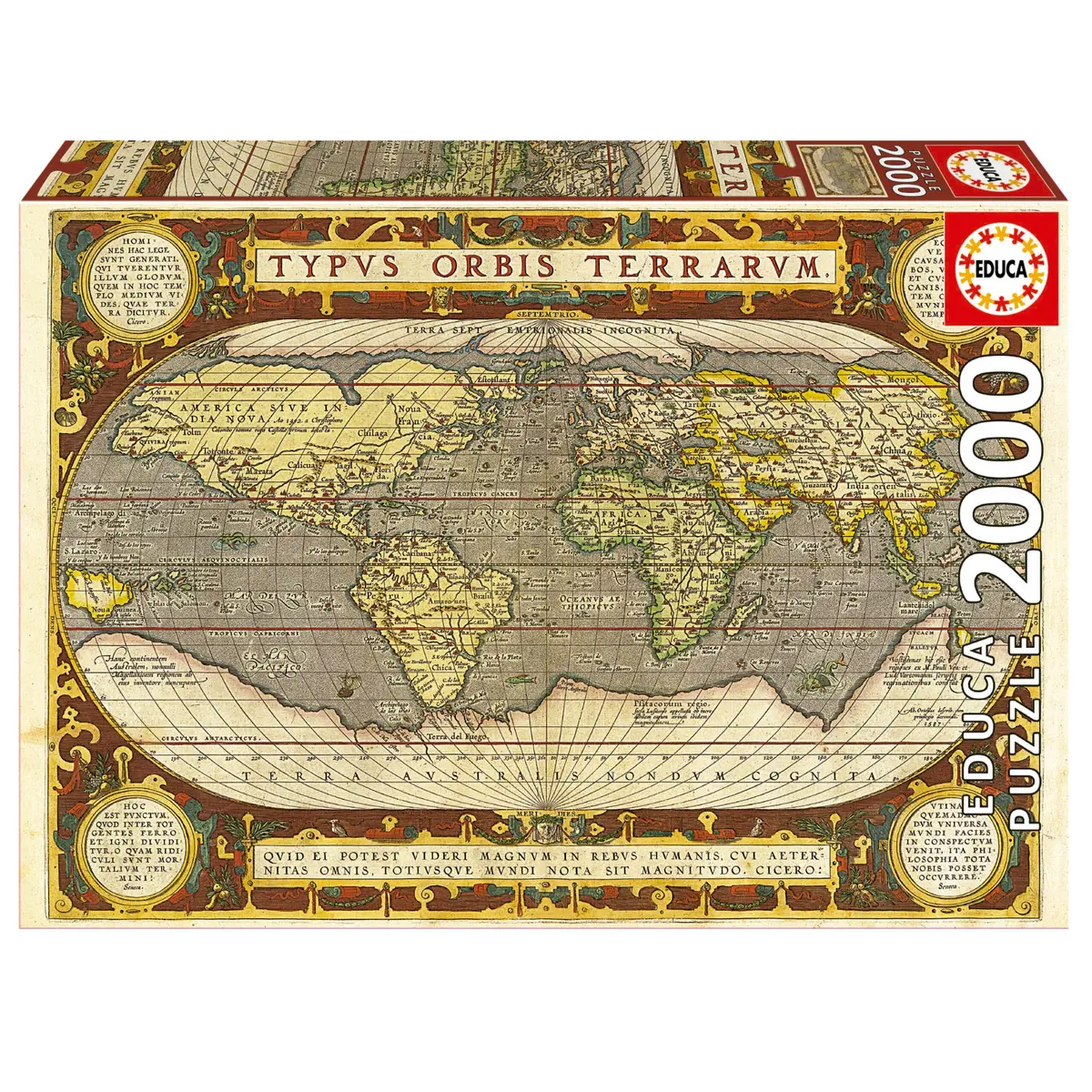 Map Of The World 2000-Piece Puzzle 1