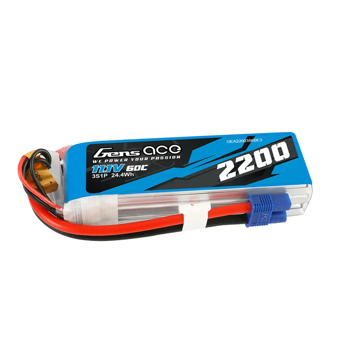 Gea22003s60e3 Gens Ace 2200Mah 11.1V 60C 3S1p Lipo Battery Pack With Ec3 Plug 1