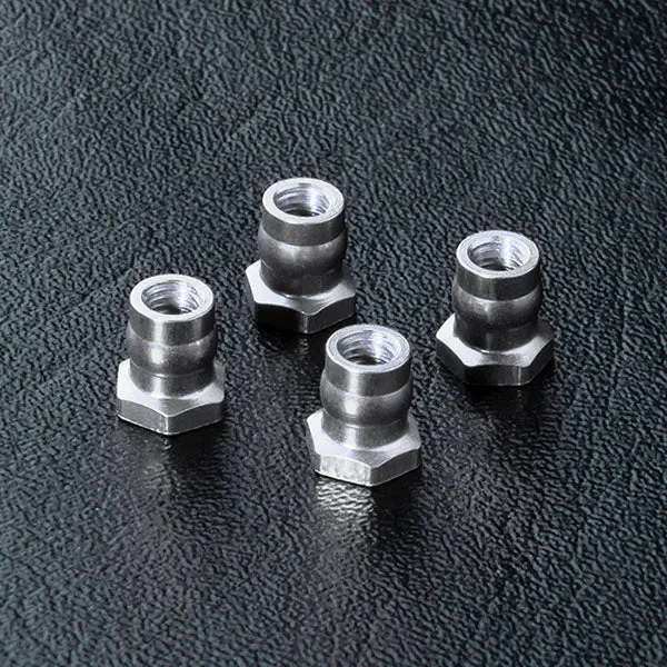 820097S Alum. Ball Connector Nut 4.8 (Silver) (4) 1