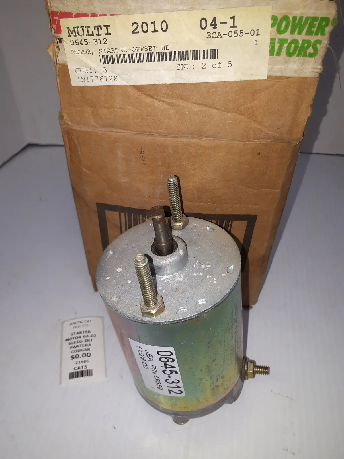 Arctic Cat Starter Motor 0645-312 1