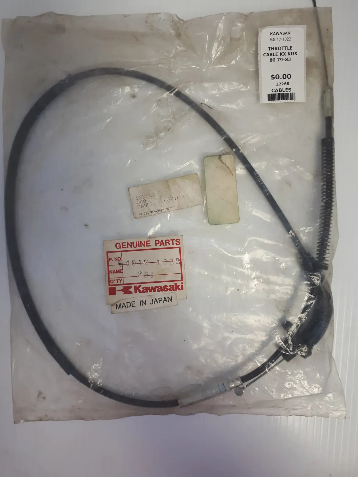Kawasaki Kx80 Kdx80 Throttle Cable 1