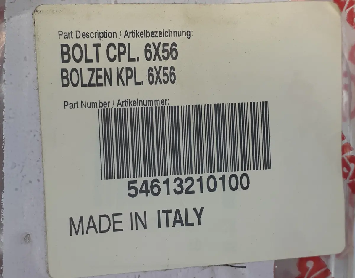 Ktm Fr Caliper Bolt Cpl 6X56 1