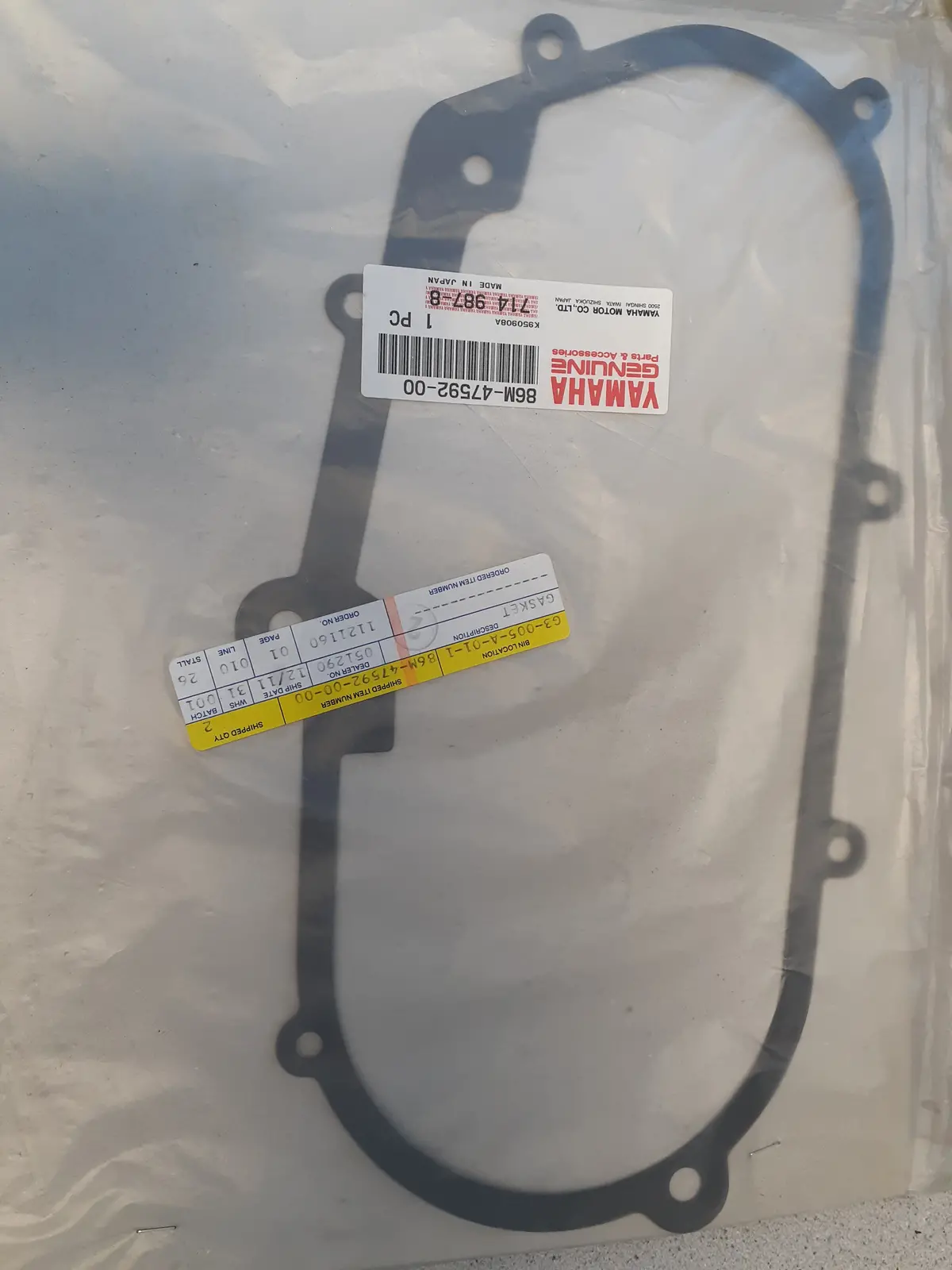 Srv Exciter V-Max Engine Gasket 1