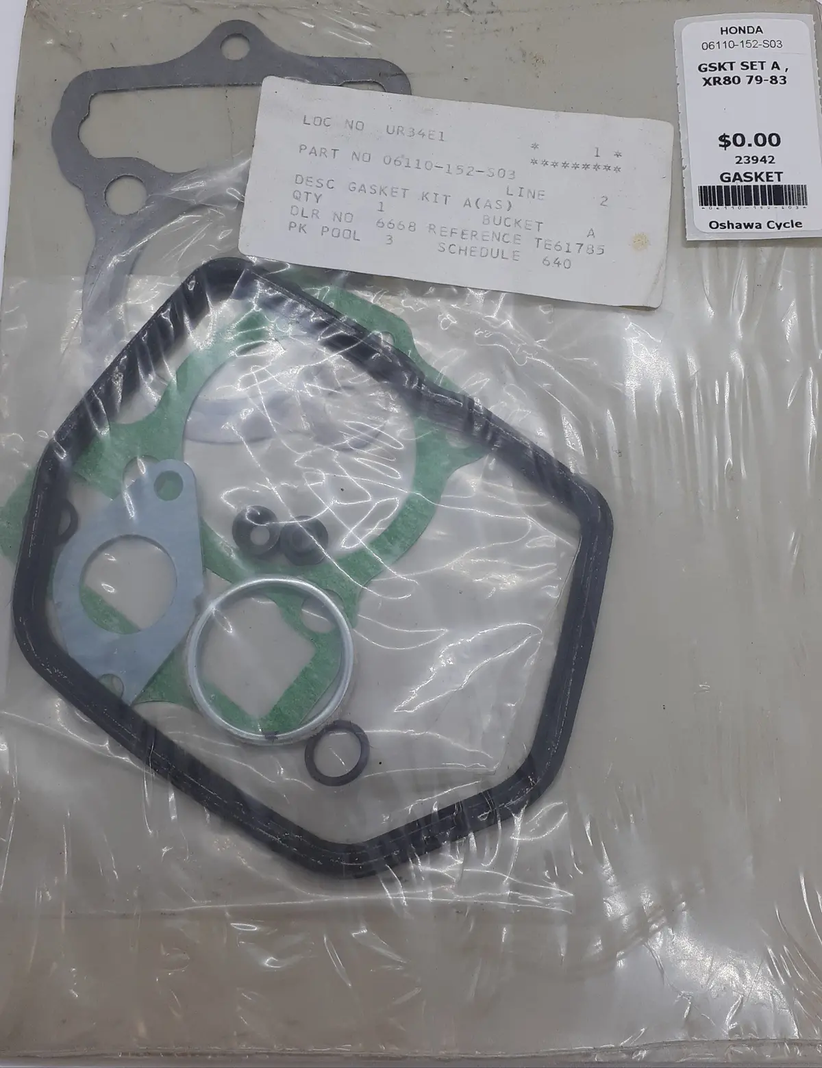 Xr80 Gasket Set A 1