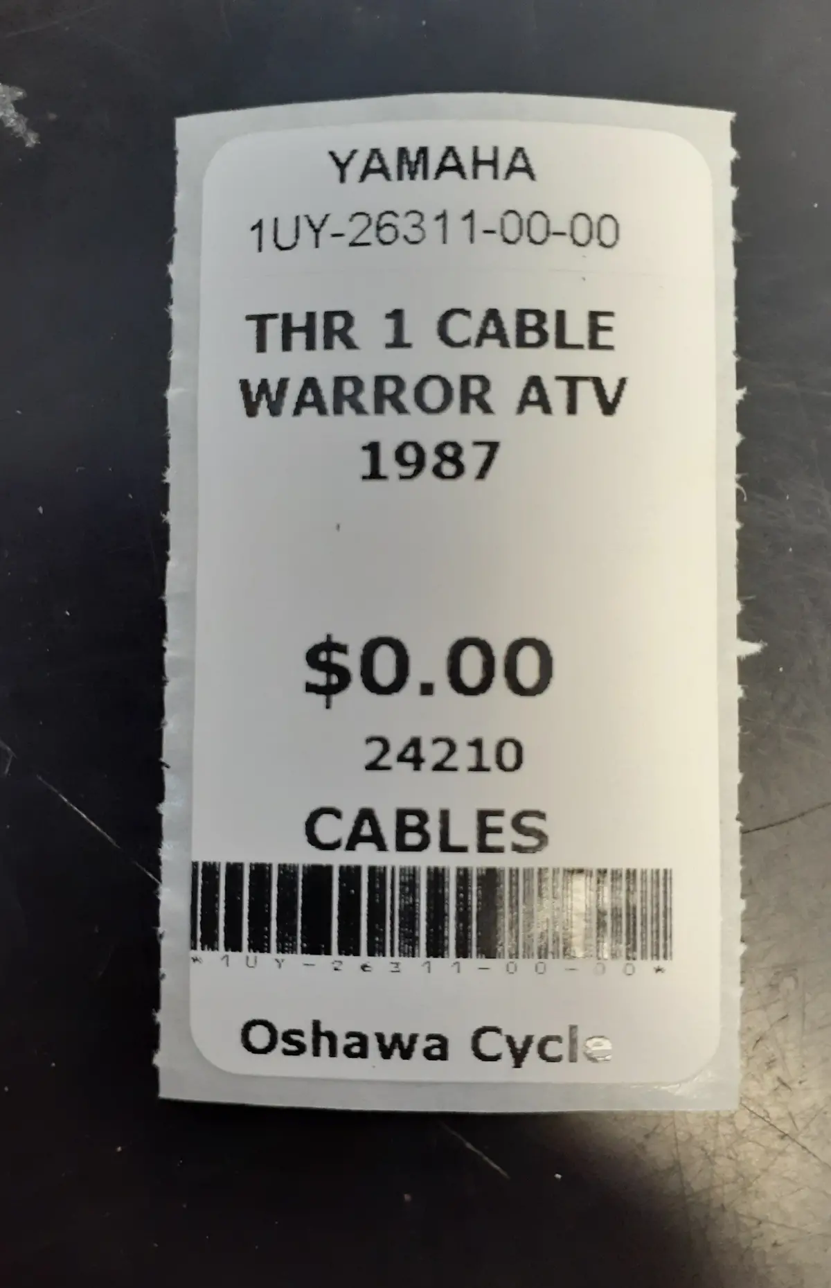 Yfm350 Warrior Throttle Cable 1 1