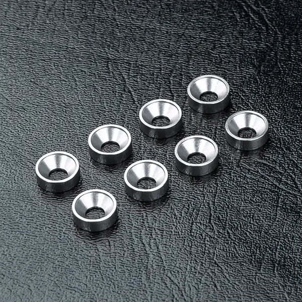 820102S M3 Alum. Countersunk Spacer (Silver) (8) 1