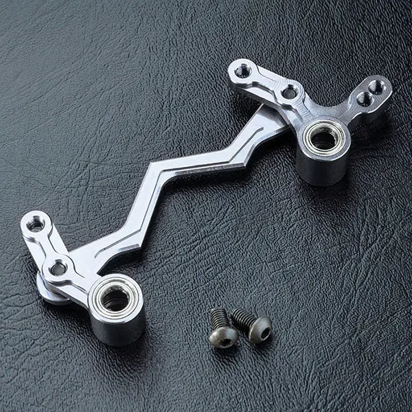 210122S Alum. Steering Arm Set (Silver) 1