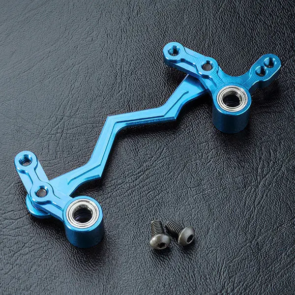 210122 Alum. Steering Arm Set (Blue) 1