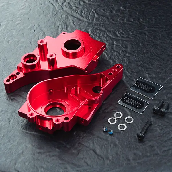 210642R Rmx 2.0 Alum. Spur Gearbox Set (Red) 1