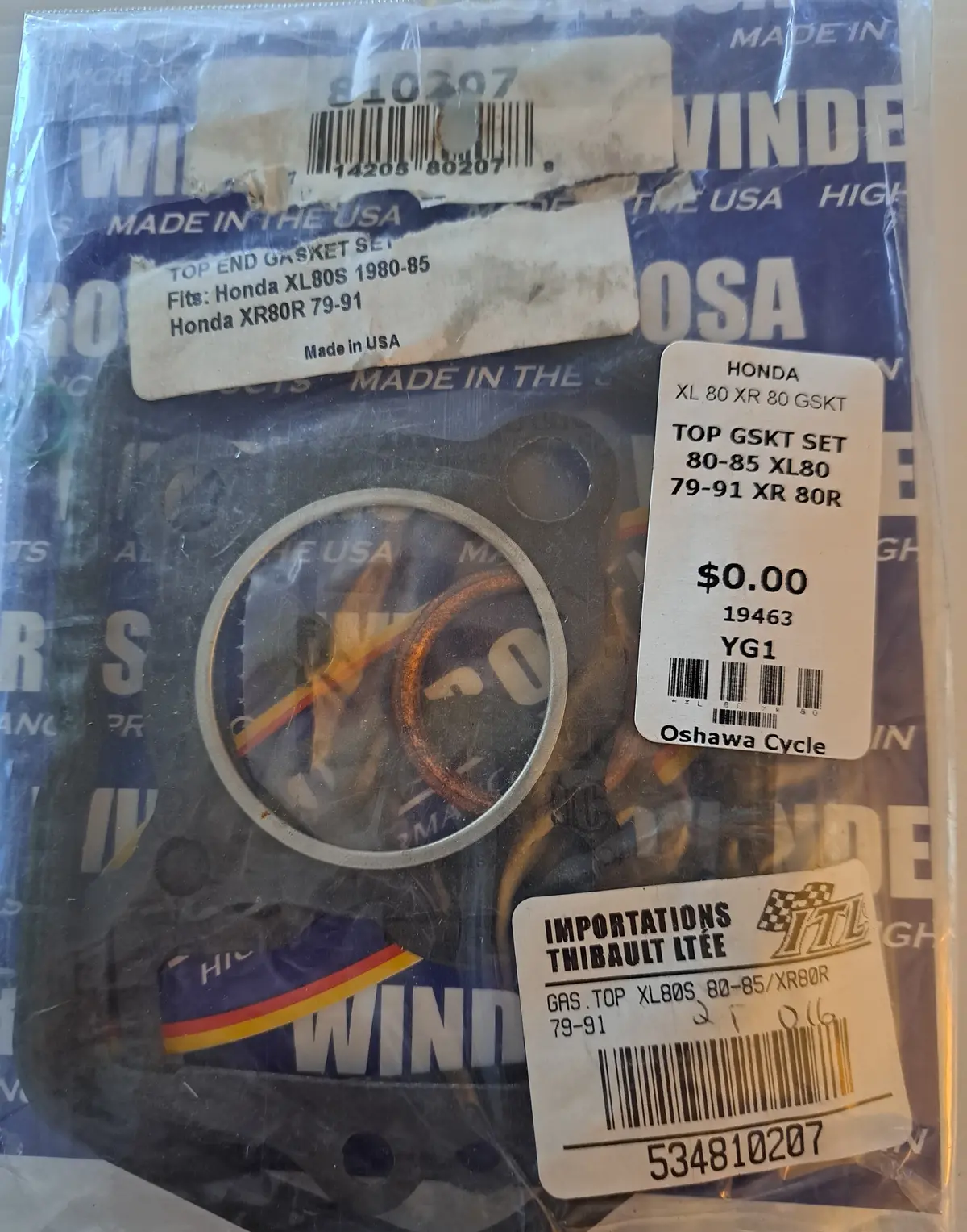 Xr80 Xl80 Top Gasket Set 1