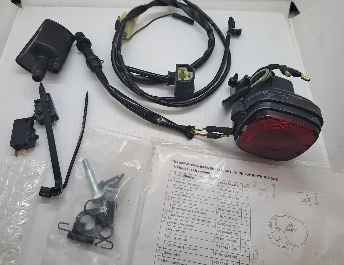 Trx 400 Trx 450 Brake Light Kit 1