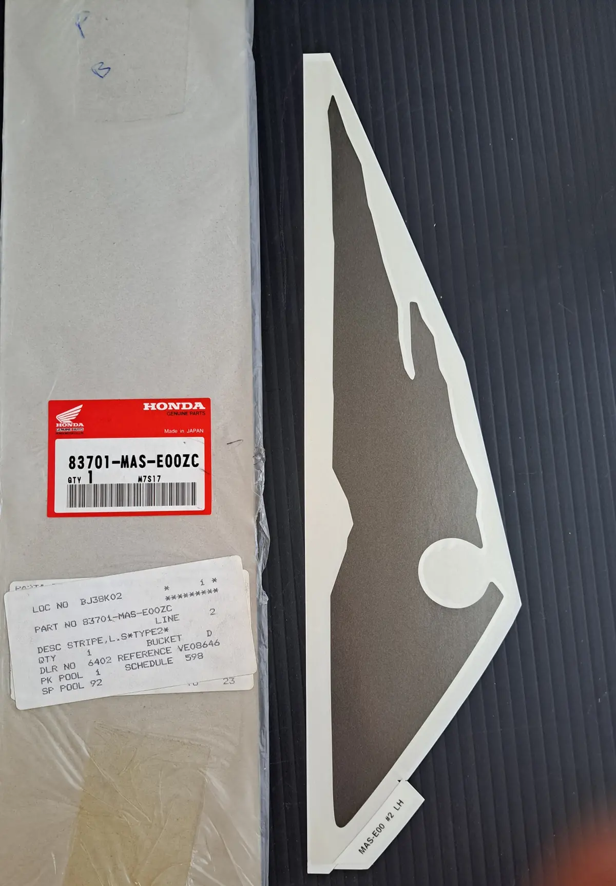 Cbr900 Tail Fairing Decal 1