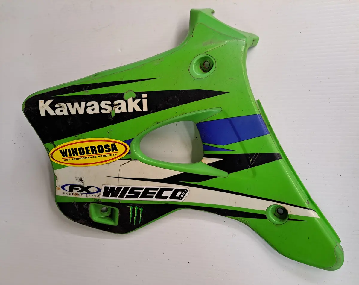 Kx125 K250 Left Rad Shroud 1