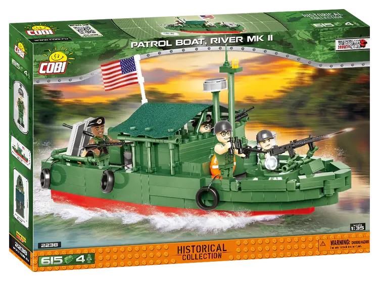 Cobi-2238 Cobi 615 Pcs Historical Collection Vietnam War /2238/ Pbr 31 Mk.Ii 1