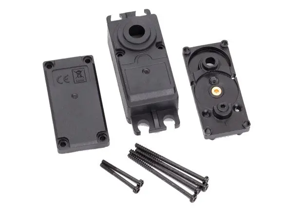 2251 Traxxas Servo Case, Plastic (Top, Middle, Bottom)/ Gaskets/ Hard 1