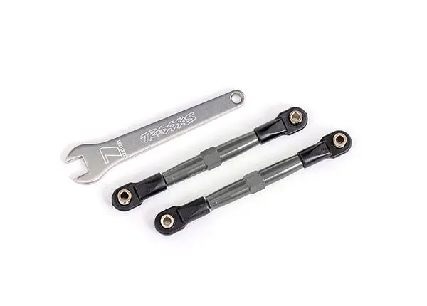 2445A Traxxas Toe Links, Front Charcoal Gray Tra2445a 1