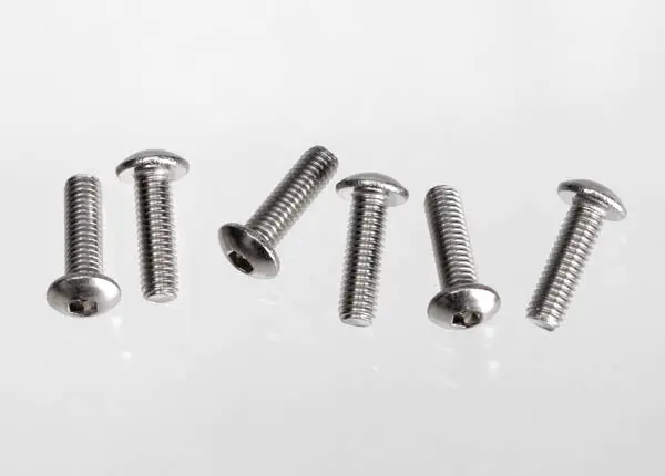 2577X Screws, 3X10 Button-Head Machine (Hex Drive) (Stainless Steel) (6) 1