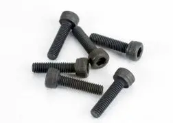 2584 Head Screws, 3X12mm Cap-Head Machine (Hex Drive) (6) (Trx 2.5, 2.5R, 3.3) 1