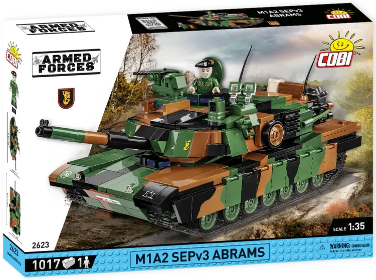 Cobi-2623 Cobi 1017 Pcs Armed Forces /2623/ M1a2 Abrams Sepv3 1